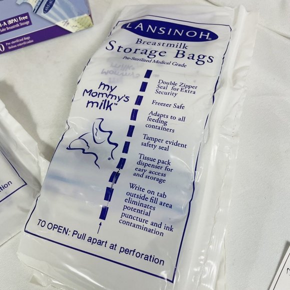 Lansinoh Breastmilk Storage Bags 75 Pre Sterilized Bags For Storing And Freezing - Picture 11 of 14